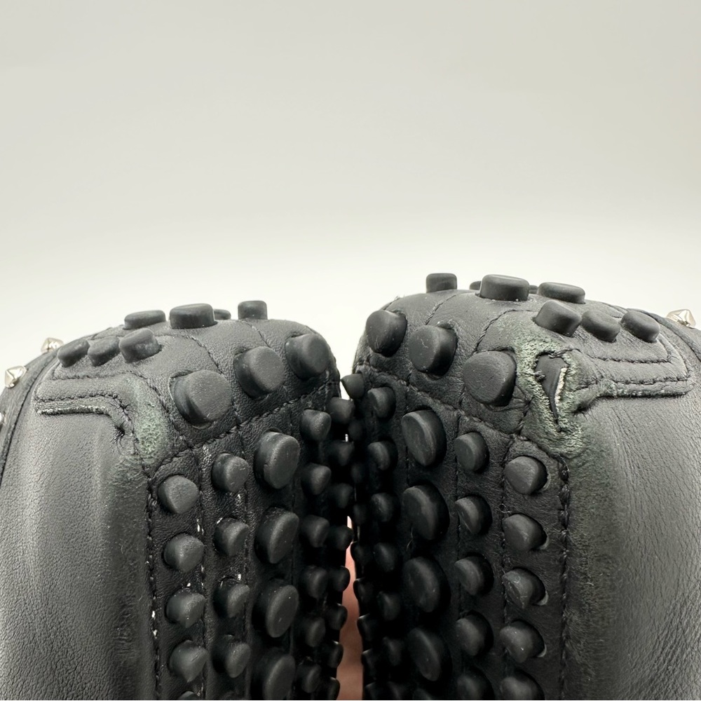 Gucci Horsebit Studded Leather Moccasin Driving Loafers Black - Picture 8 of 10